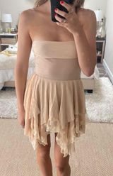 Nude Slip Dress Tan Size M Photo 0