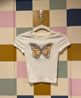Butterfly Baby Tee Crop Top Photo 0