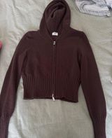 Brown  Cropped Zip UO Photo 0