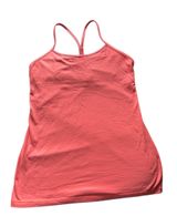 power y bright Coral racerback full length active tank top Photo 0