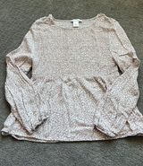 Pink Leapord Ruched Long sleeve Photo 0