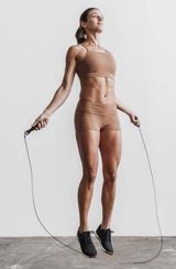 NWT NOBULL Women's Matte Short 2" - Large - Toffee Brown Photo 0