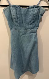Denim Mini Dress Photo 0