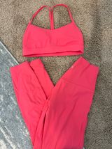 Glaze Pink Lulu Lemon Workout Set Photo 0