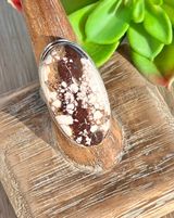 Natural Wild Horse Jasper Gemstone Solid Sterling Silver Ring Sz 8 Photo 0