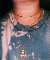 Gold Coin Layered Necklace Photo 0