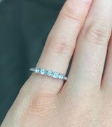 Silver Rhinestone Pinky Ring Photo 0