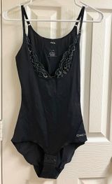 Bebe Vtg black lace bodysuit Y2K Photo 0
