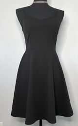 Women Little Black Flare Mini Dress Size M Photo 0