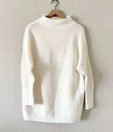 Amazon Mock Neck Long Sleeve Tunic Sweater in Cream - Size S Photo 0