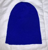 Royal Blue Knit Beanie Photo 0
