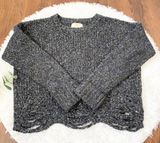 Ruby Moon Distressed Cropped Sweater  Photo 0
