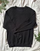 Aerie Waffle Crewneck Sweatshirt Photo 0