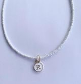 Handmade Letter R Beaded Necklace  Photo 0