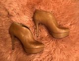 Nine West Tan Platforms Photo 0