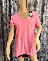 v neck heat gear pink shirt. Brand new with tags. Size Large L Photo 0