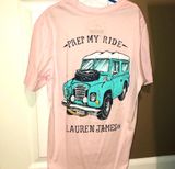 Lauren James “Prep My Ride” Pink Tee Photo 0