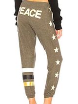 Chaser  Peace Star Sweatpant in Green Photo 0
