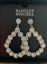 Badgley Mischka Rhinestone Drop Earrings  Photo 0