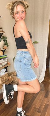 VERO MODA Mom Shorts Light Wash Photo 0