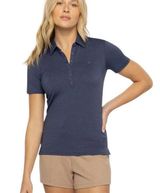 Travis Mathew Featherweight Polo Five Iron Golf Logo Blue Size M Photo 0