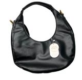 Melie Bianco Vegan Leather Black Danni Large Convertible Hobo Bag Photo 0