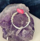 Wire Wrapped Ring Pink Photo 0