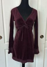 RETRO Y2K JUICY COUTURE MAROON VELVET DRESS Photo 0