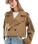 ASOS Cropped Trench Coat Photo 0