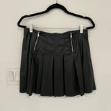 ZARA Leather Skirt with Zipper Photo 0