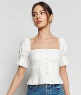 Reformation Talina White Top Photo 0