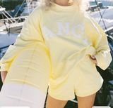 Fancy mock neck set Yellow Size M Photo 0