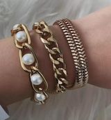Chunky Bracelet SET Gold Photo 0