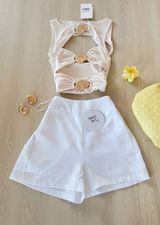 Princess Polly white shorts  Photo 0