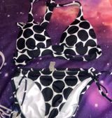 Victoria Secret 2 piece Bikini Black and White Size Small Photo 0
