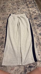 Brandy Melville Sweatpants Wide-Leg Grey Blue Photo 0