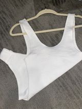 Adika Pain White Ribbed Bodysuit Photo 0