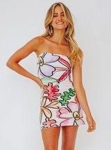 Verge Girl Flower Tube Dress Photo 0