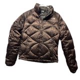 North Face Jacket Womens Small Brown 550 Down Puffer Quilted Winter Coat Warm Photo 0