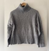 J. Crew Gray Merino Wool Alpaca Blend Knit Turtleneck Sweater Photo 0