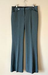 EXPRESS | Charcoal Gray Wide Leg Editor Fit Trouser Dress Pants Sz 4 Photo 0