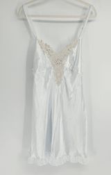 Linea Donatella Y2K Vintage Bridal Babydoll Lace Lingerie Slip Dress Size L Photo 0