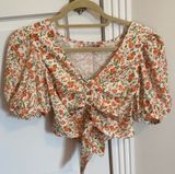 Skylar rose Button Crop Top Photo 0