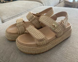 Steve Madden Bigmona Natural Raffia Sandals 7 Photo 0