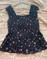 Ultra Flirt Cropped Blouse With flowers Photo 0