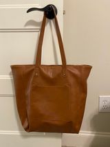 Universal Thread Faux Leather Large Brown Tote Photo 0