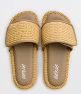 Aerie Straw Sandal Slides Photo 0
