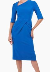 New! Kay Unger Alexa Midi Dress Photo 0