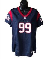 NFL PRO LINE Women's J.J. Watt Navy Houston Texans Player Team Jersey size large Photo 0