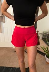 Lululemon Red Lulu Shorts Photo 0